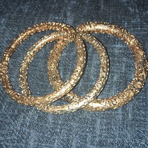 Set of 3 gold bangles
